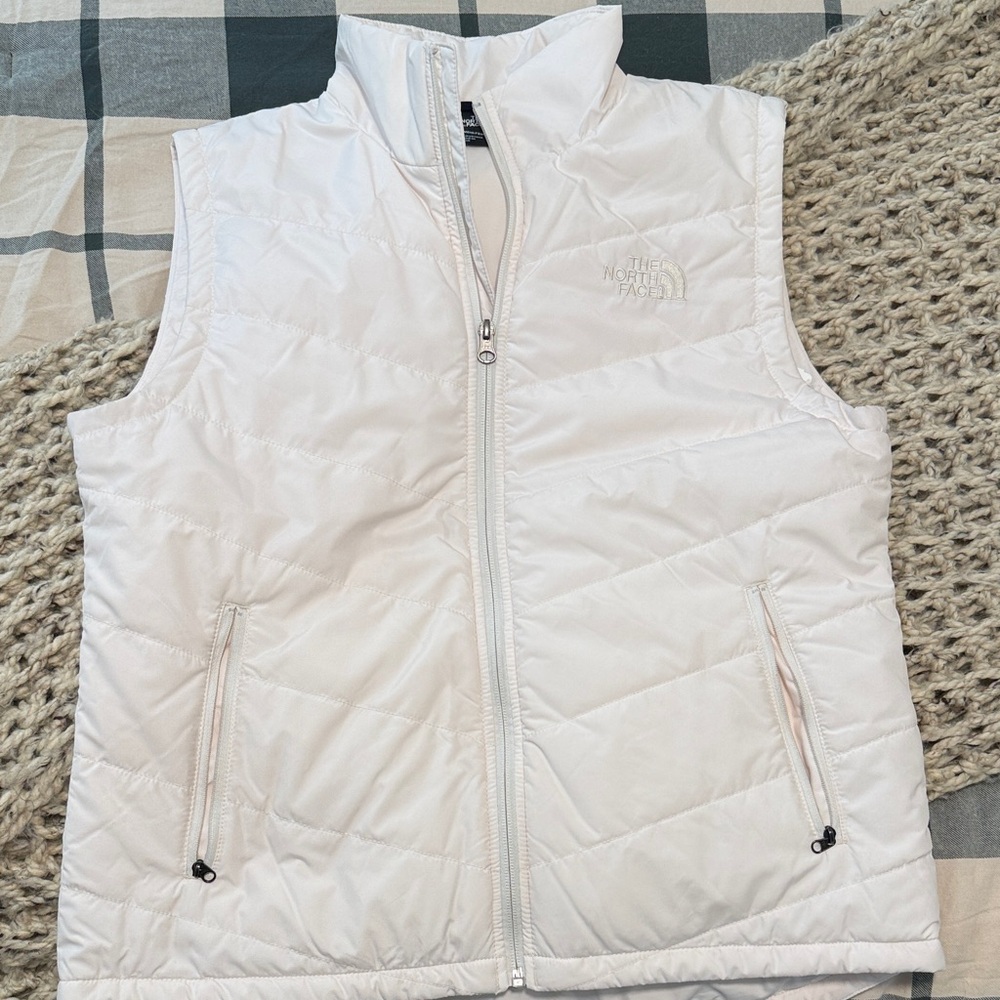 The North Face Ivory Quilted Vest